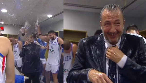 Po pergalės prieš Lietuvą - italų žaidėjai išmaudė L. Banchi 