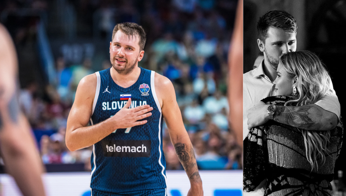 L. Dončičius su mylimąja susilaukė antros atžalos