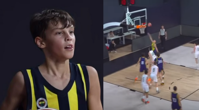 Tėvo pėdomis: pamatykite Š. Jasikevičiaus sūnaus žaidimo epizodus