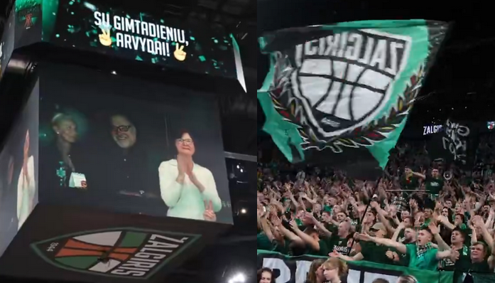 „Žalgirio“ fanai: „Šaunuoliai, nesugadinote Sabonio gimtadienio šventės“