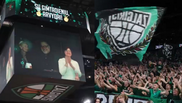 „Žalgirio“ fanai: „Šaunuoliai, nesugadinote Sabonio gimtadienio šventės“