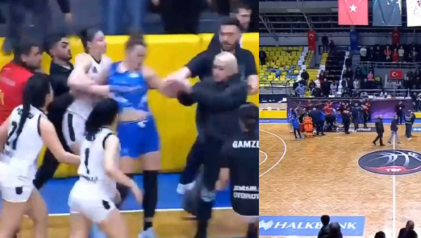 Būna ir taip: moterų rungtynėse - masinės muštynės ir nokautas (VIDEO)