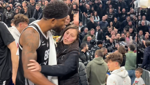 Po pralaimėjimo - T. Joneso ir „Partizan“ sirgalių konfliktas (VIDEO)