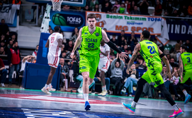 Įspūdingai žaidęs M. Blaževičius atvedė „Tofaš“ į Čempionų lygos „Top 16“