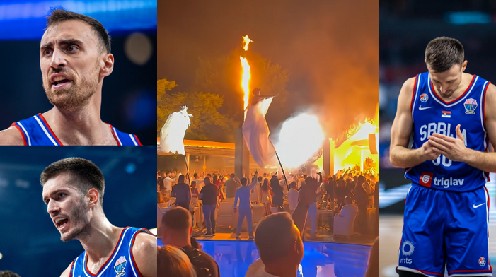 Paviešinti Serbijos rinktinės žaidėjai, kurie prieš EČ aštuntfinalį lėbavo iki paryčių