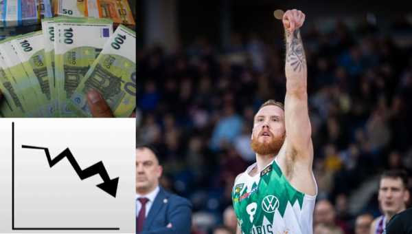 „Žalgirio“ puolėjo I. Brazdeikio vertė toliau krenta: paviešinti skaičiai