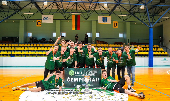LCC Tarptautinis universitetas – LKU kredito unijų grupės Lyderių taurės čempionas