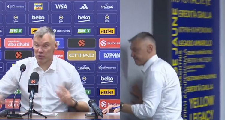 Po Turkijos žurnalisto klausimo Š. Jasikevičius paliko spaudos konferenciją