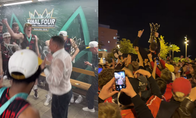 Pamatykite: „Ryto“ triumfo akimirkos po ČL finalo (VIDEO)
