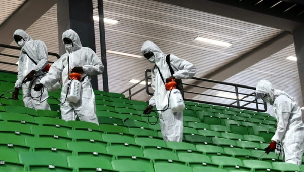 Po Eurolygos finalo ketverto „Panathinaikos“ dezinfekavo areną